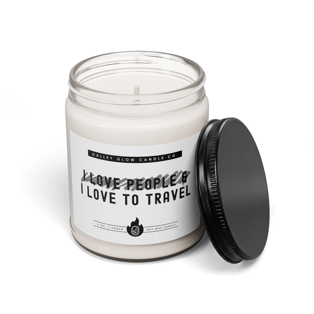 I Love People & I Love to Travel - Scented Candle