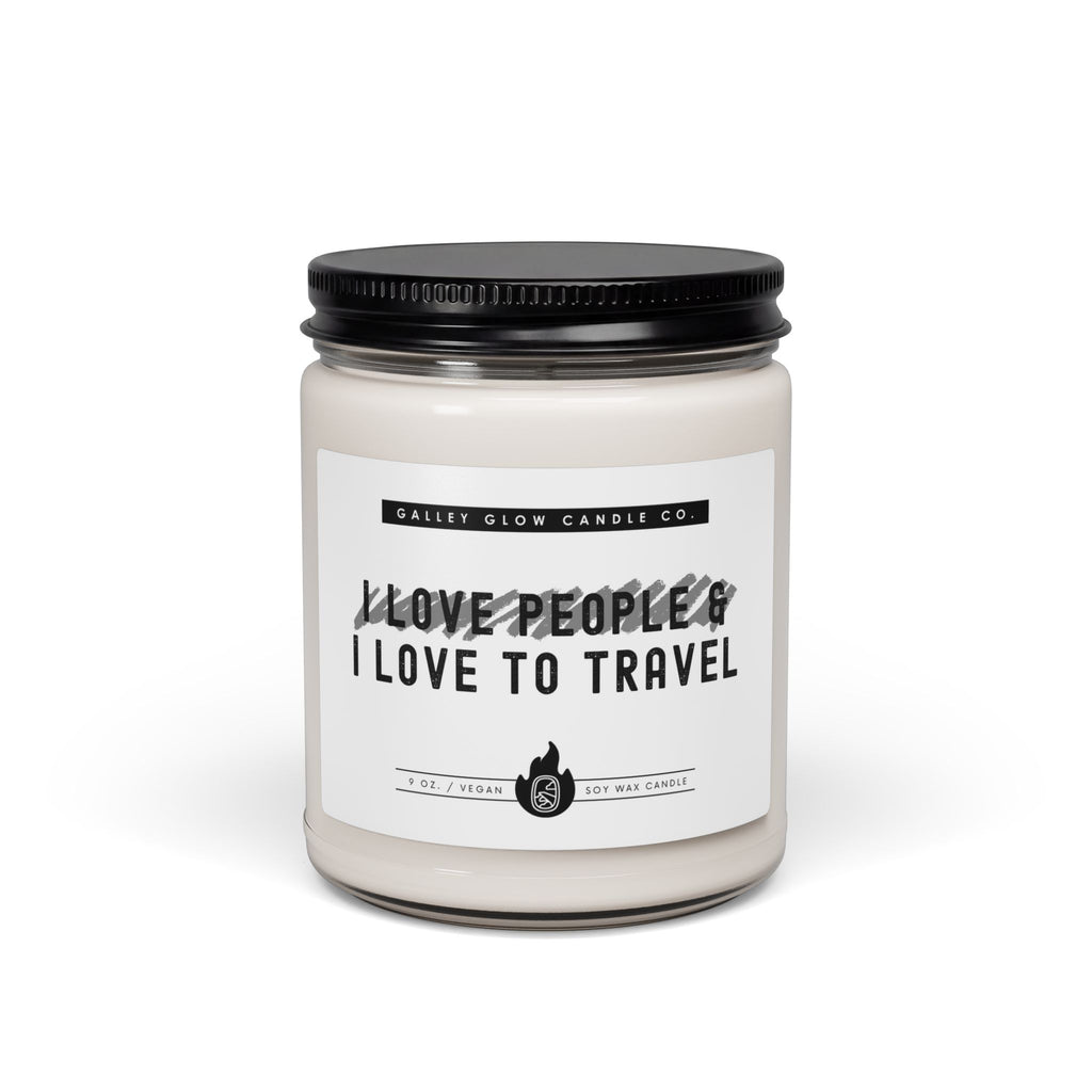 I Love People & I Love to Travel - Scented Candle